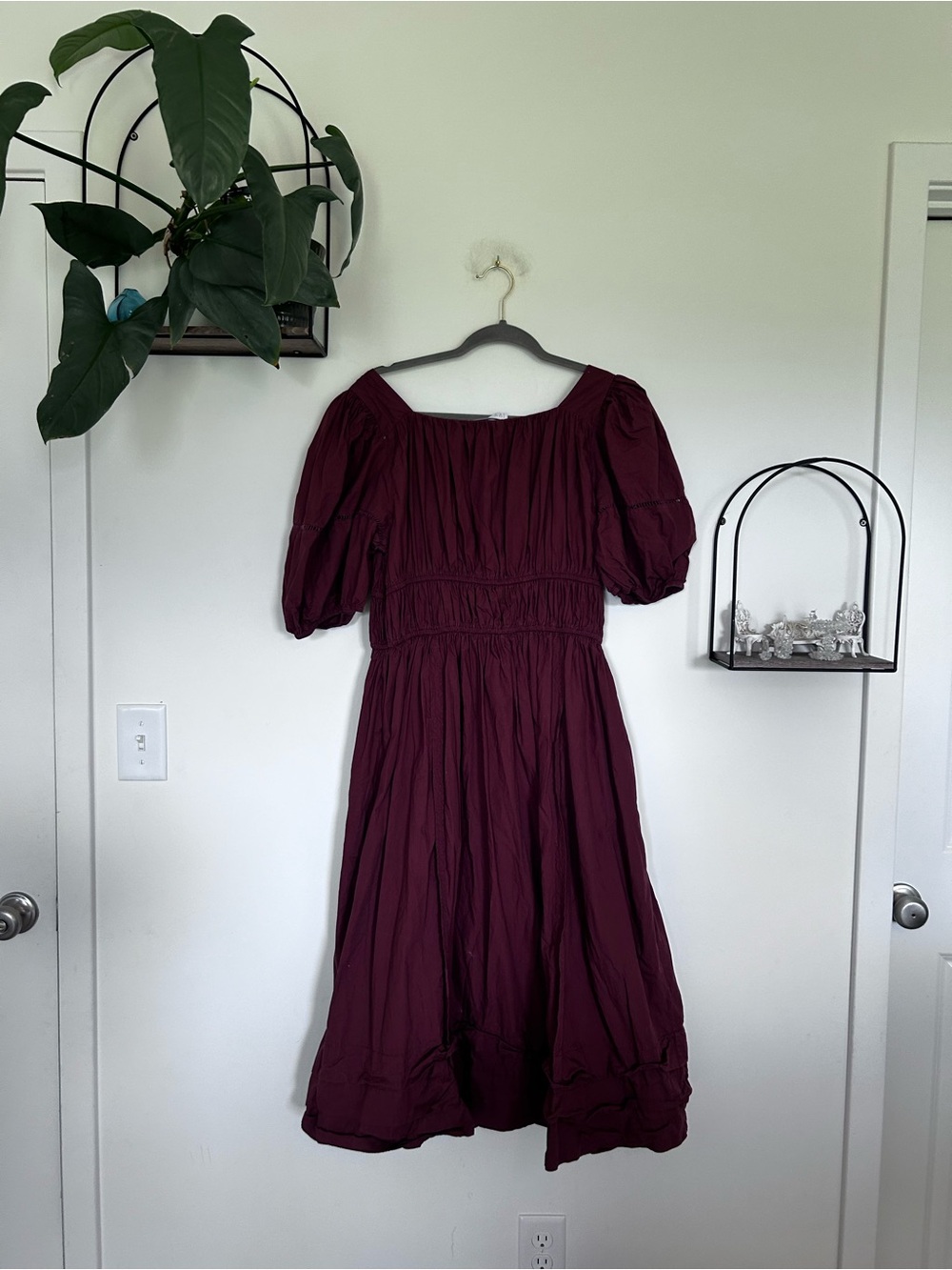 Ivy City Co 100% Cotton Brooklyn Dress Spice Peasant Boho Midi Dress Size XL - Picture 3 of 5